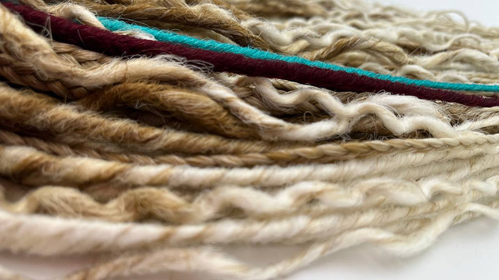 Boho style ombre dreadlock extensions, synthetic handmade dreads with faded color effect