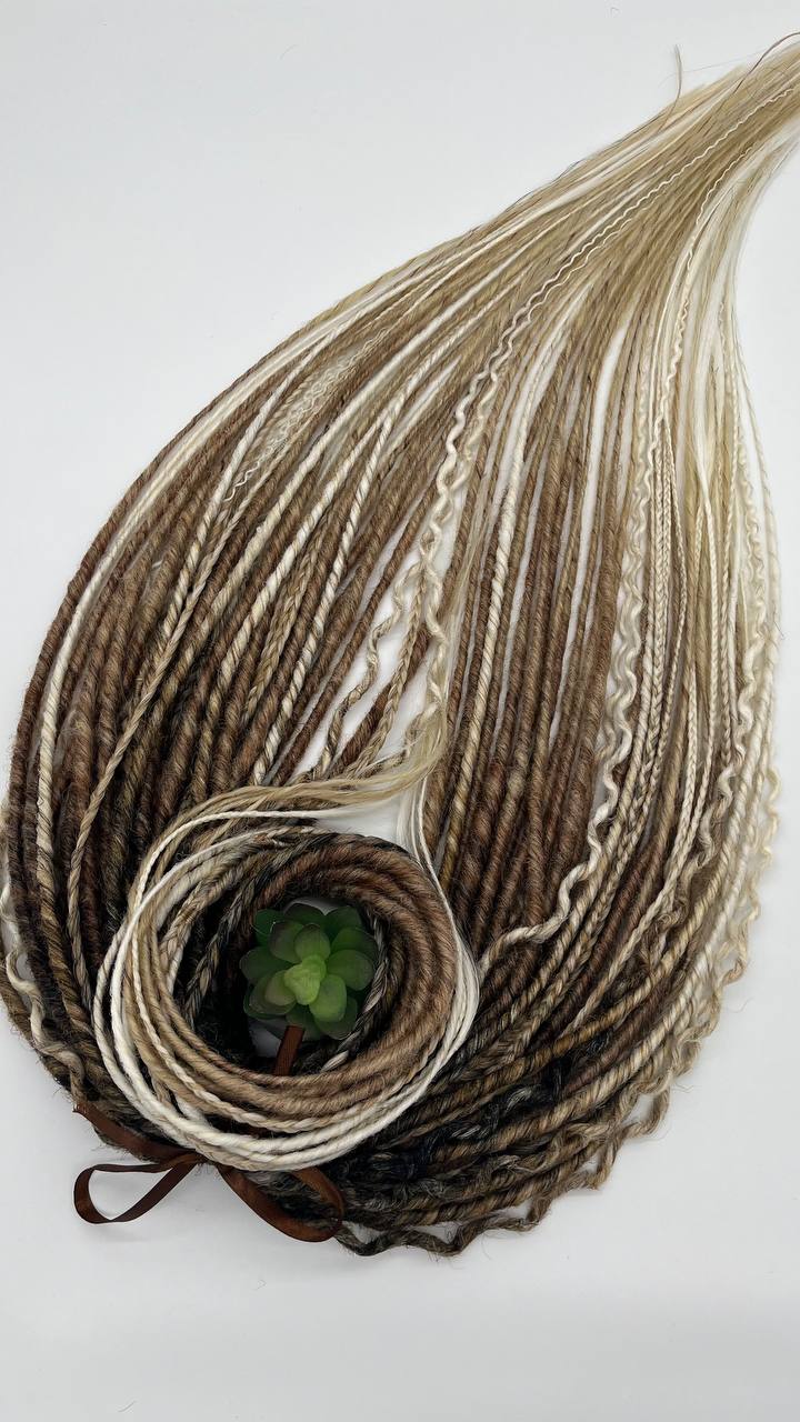 Handmade Synthetic Dreads – Custom DE & SE Dreadlock Extensions