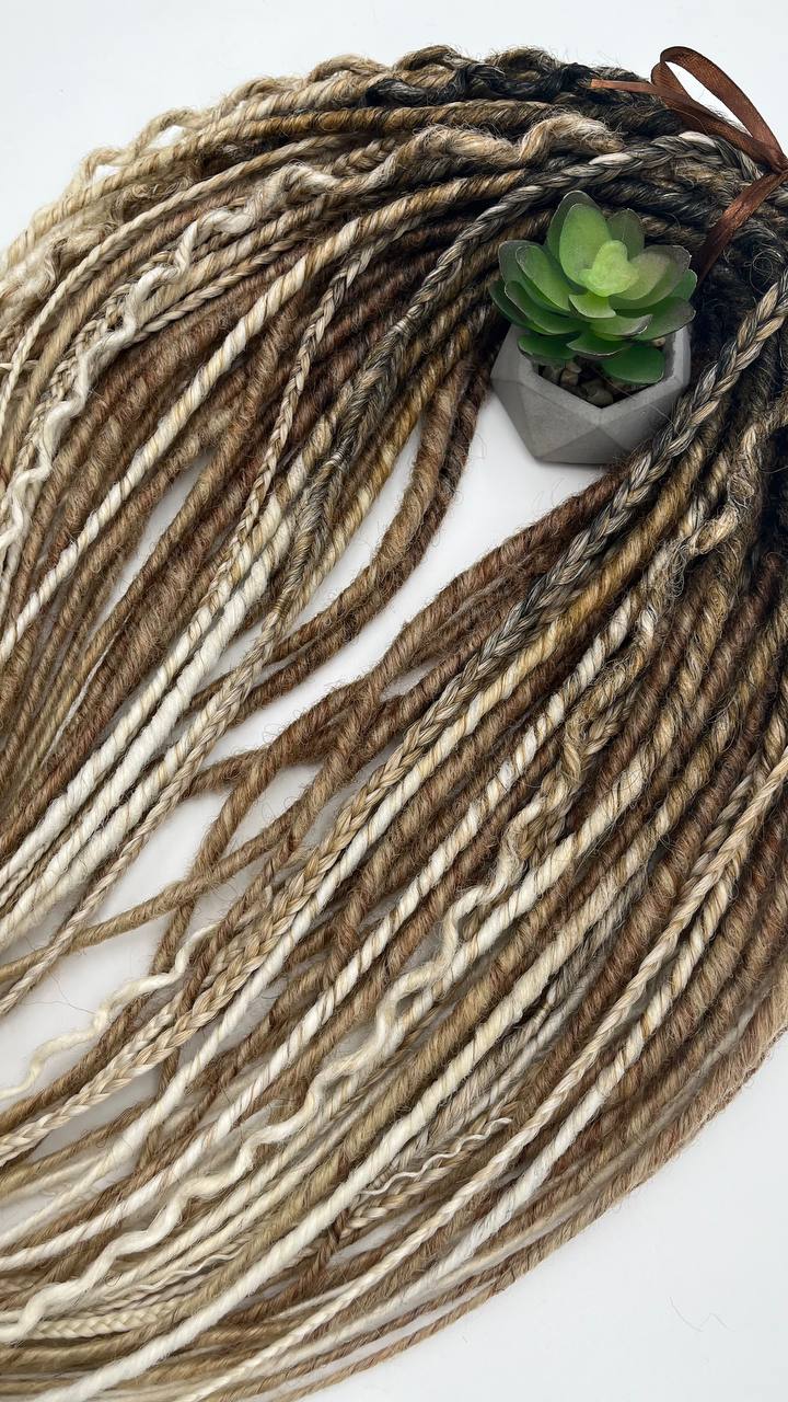 Handmade Synthetic Dreads – Custom DE & SE Dreadlock Extensions
