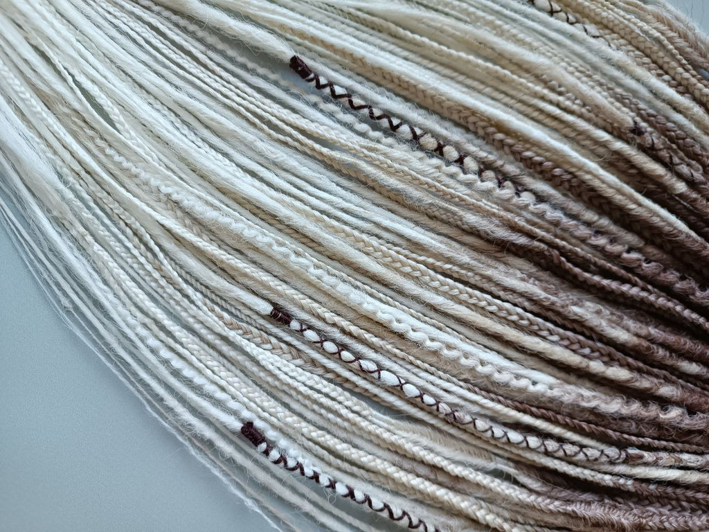 Handmade Synthetic Dreads – Custom DE & SE Dreadlock Extensions