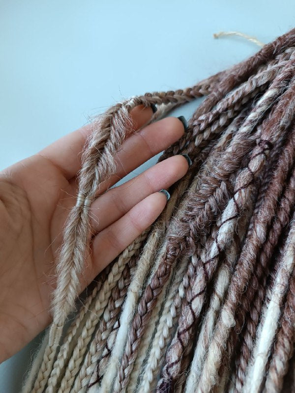 Handmade Synthetic Dreads – Custom DE & SE Dreadlock Extensions