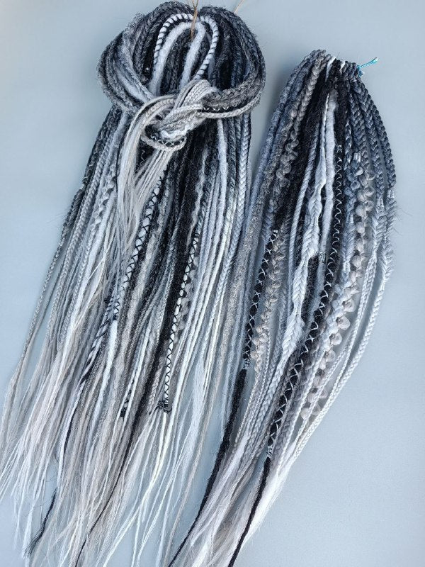 Handmade Synthetic Dreads – Custom DE & SE Dreadlock Extensions