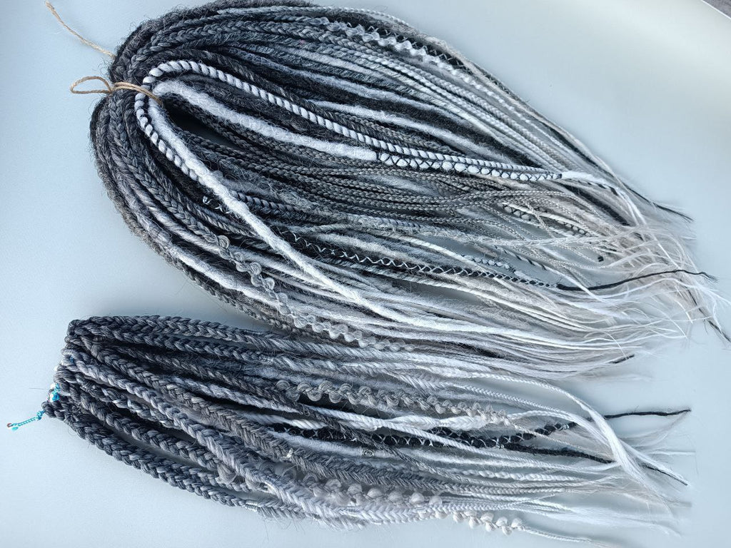 Handmade Synthetic Dreads – Custom DE & SE Dreadlock Extensions