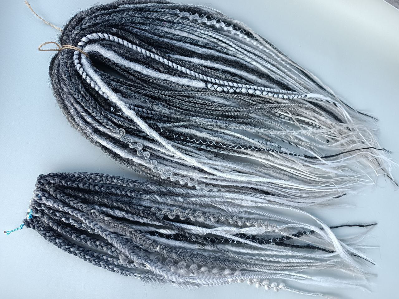 Handmade Synthetic Dreads – Custom DE & SE Dreadlock Extensions