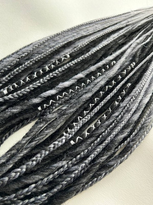 Handmade Synthetic Dreads – Custom DE & SE Dreadlock Extensions