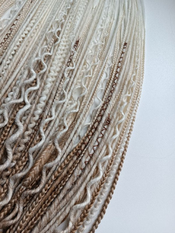 Handmade Synthetic Dreads – Custom DE & SE Dreadlock Extensions