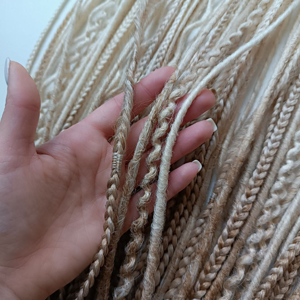 Handmade Synthetic Dreads – Custom DE & SE Dreadlock Extensions