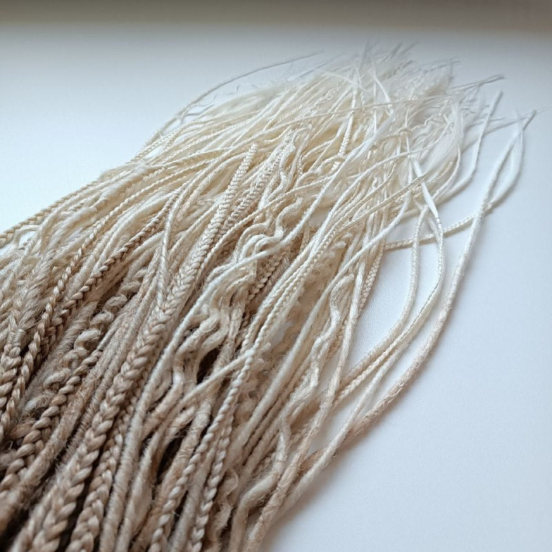Handmade Synthetic Dreads – Custom DE & SE Dreadlock Extensions
