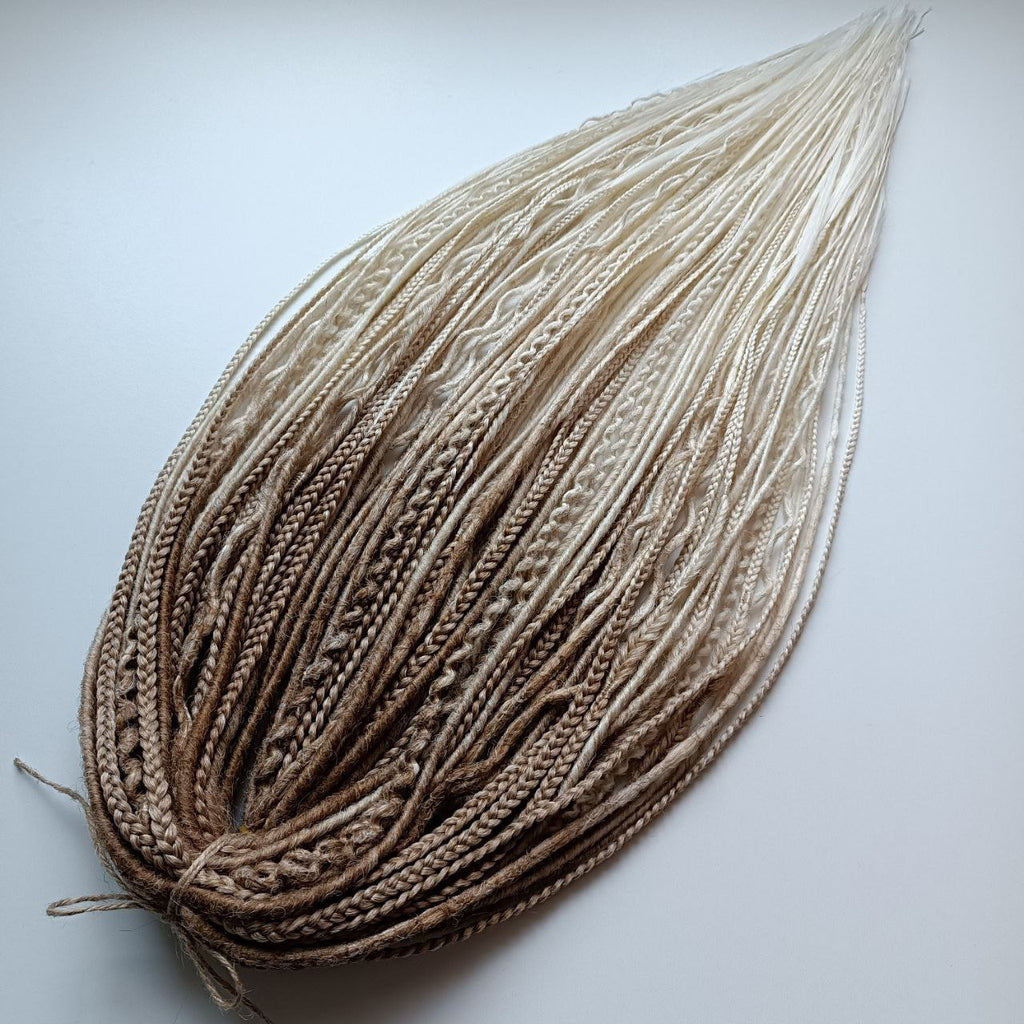 Handmade Synthetic Dreads – Custom DE & SE Dreadlock Extensions