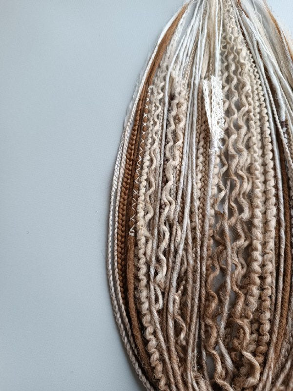 Handmade Synthetic Dreads – Custom DE & SE Dreadlock Extensions