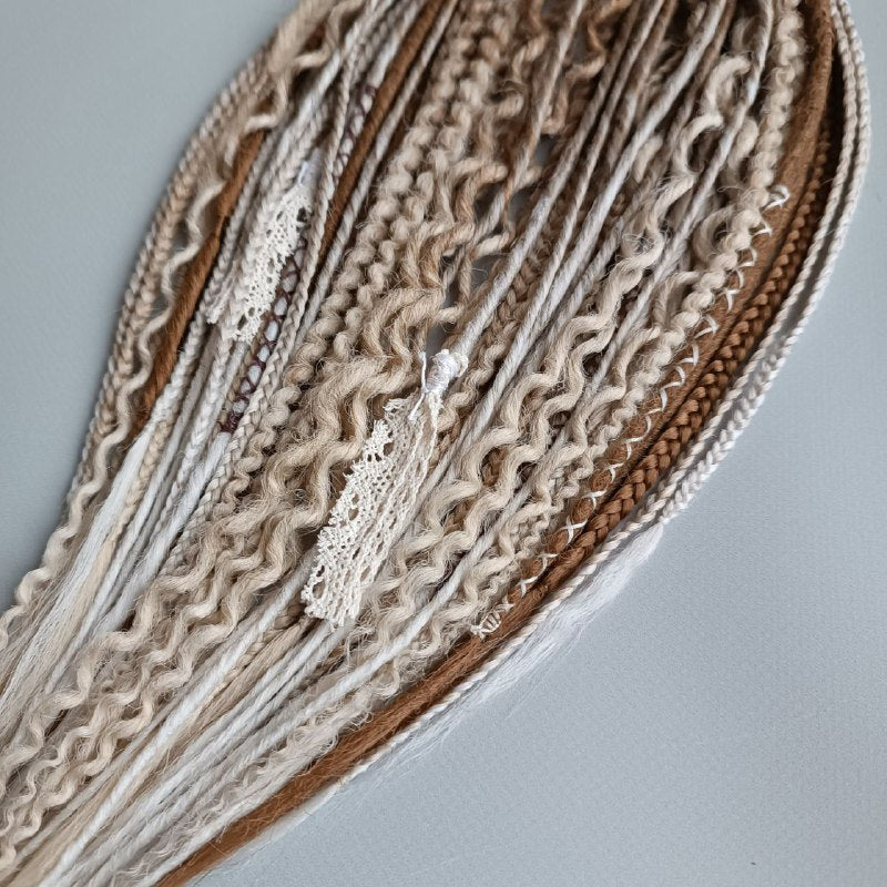 Handmade Synthetic Dreads – Custom DE & SE Dreadlock Extensions