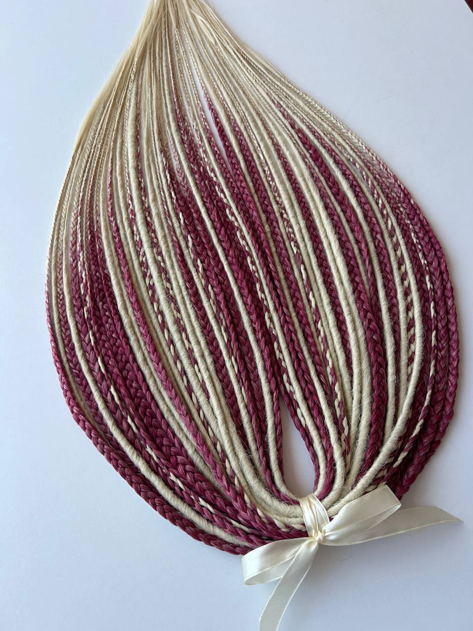 Handmade Synthetic Dreads – Custom DE & SE Dreadlock Extensions