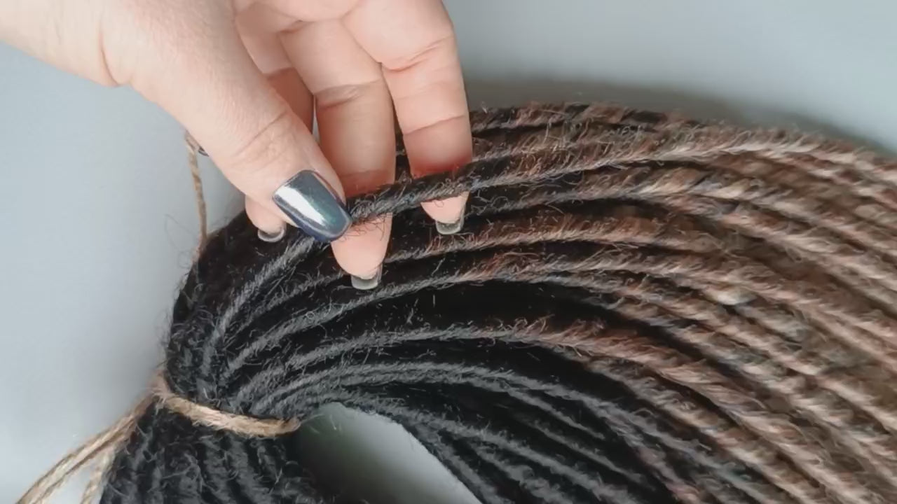 Handmade Synthetic Dreads – Custom DE & SE Dreadlock Extensions
