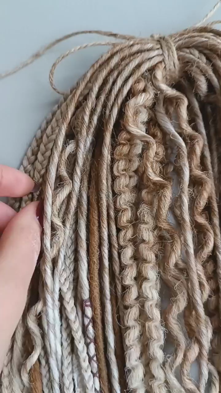 Handmade Synthetic Dreads – Custom DE & SE Dreadlock Extensions