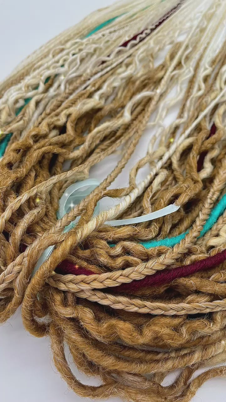 Handmade Synthetic Dreads – Custom DE & SE Dreadlock Extensions