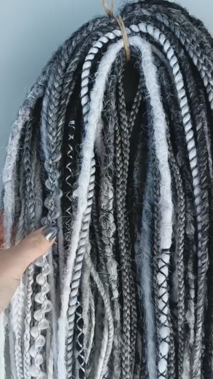 Handmade Synthetic Dreads – Custom DE & SE Dreadlock Extensions